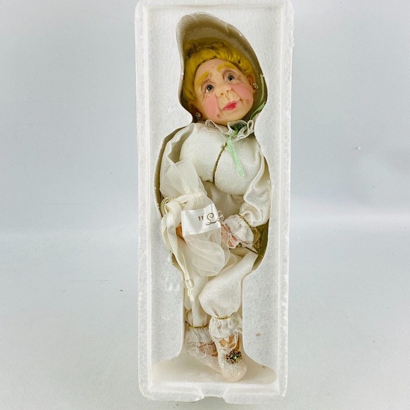 Jacqueline Kent Fairy Godmother Doll Love Blonde Green Gems JKC 2002 12" Hanging - Picture 7 of 12